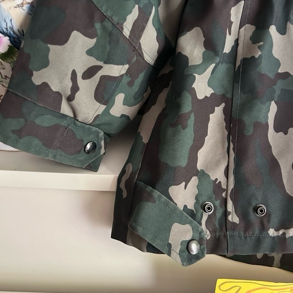 Vintage Camouflage Military Field Jacket 42R XL - Picture 10 of 16